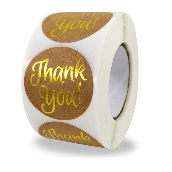 1.5inch 500pcs kraft paper gold thank you stickers seal labels christmas gift baking wedding party envelope decor
1.5inch 500pcs kraft paper gold thank you stickers seal labels christmas gift baking wedding party envelope decor