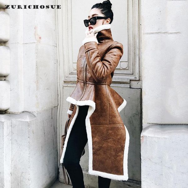 zurichouse irregular winter coat woman 2020 fashion thick warm turtleneck lambwool pu leather plush locomotive jackets1, Black
zurichouse irregular winter coat woman 2020 fashion thick warm turtleneck lambwool pu leather plush locomotive jackets1, Black