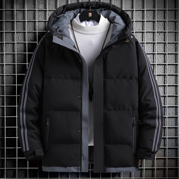 cotton men's two bars leisure trend warm padded 2021 new thickened winter down cotton et, Black
cotton men's two bars leisure trend warm padded 2021 new thickened winter down cotton et, Black