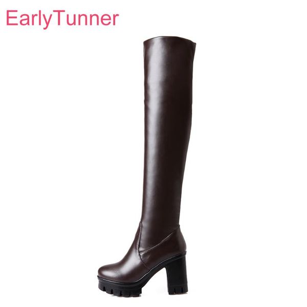 boots brand sweet brown black women thigh high platform light pu sole lady cosplay shoes eh813 plus big size 10 33 43
boots brand sweet brown black women thigh high platform light pu sole lady cosplay shoes eh813 plus big size 10 33 43
