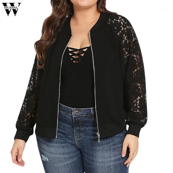 coat women women's plus size solid color long sleeve lace stitching zipper pocket coat patchwork coats and jackets women au61, Black;brown
coat women women's plus size solid color long sleeve lace stitching zipper pocket coat patchwork coats and jackets women au61, Black;brown