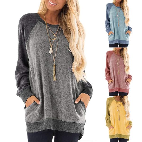 fashion patchwork blouse shirt pockets o-neck casual autumn winter ladies female women long sleeve blusas pullover, White
fashion patchwork blouse shirt pockets o-neck casual autumn winter ladies female women long sleeve blusas pullover, White