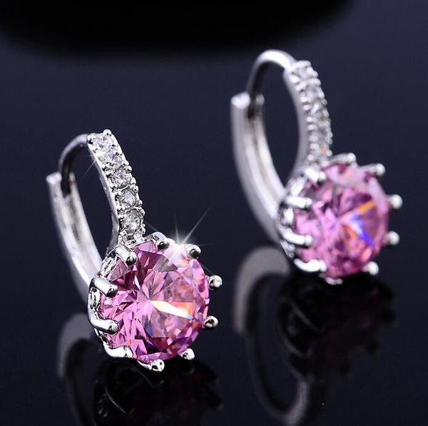 hoop & huggie women girls small austria crystal earrings white pink zirconia stone color pendientes jewelry, Golden;silver
hoop & huggie women girls small austria crystal earrings white pink zirconia stone color pendientes jewelry, Golden;silver
