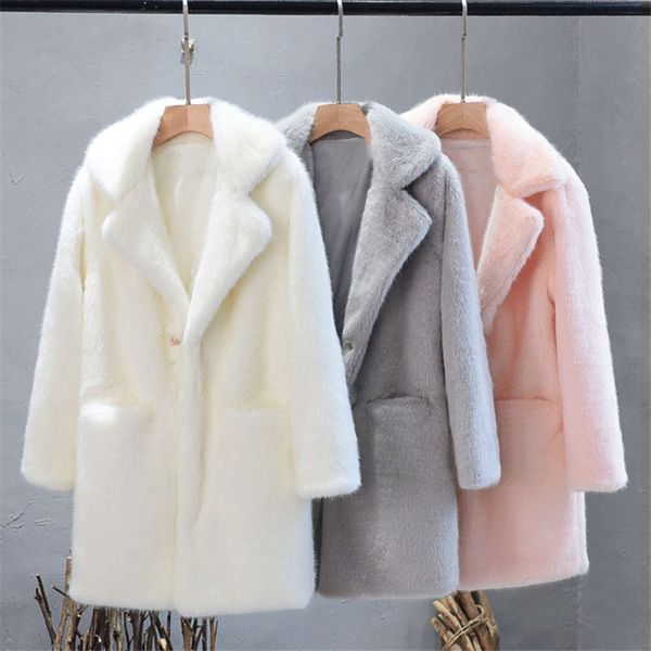 winter new solid color faux collar women middle long coat outerwear female fake fur jackets loose, Black
winter new solid color faux collar women middle long coat outerwear female fake fur jackets loose, Black