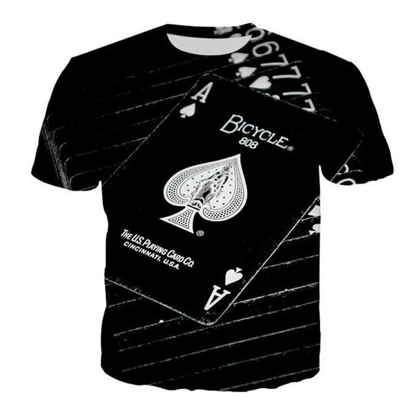 men's t shirt 3d printed t-shirt for men, White;black