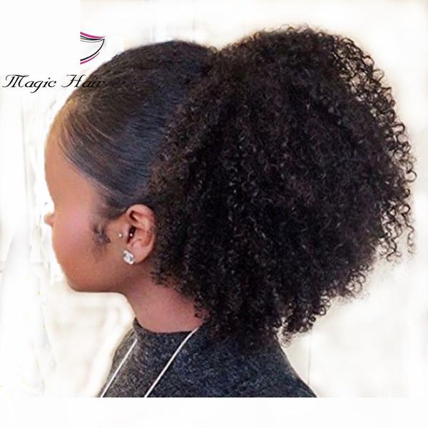 evermagic afro kinky curly human hair ponytail extensions 70-120g drawstring human hair clip in ponytail malaysian remy hair, Black
evermagic afro kinky curly human hair ponytail extensions 70-120g drawstring human hair clip in ponytail malaysian remy hair, Black
