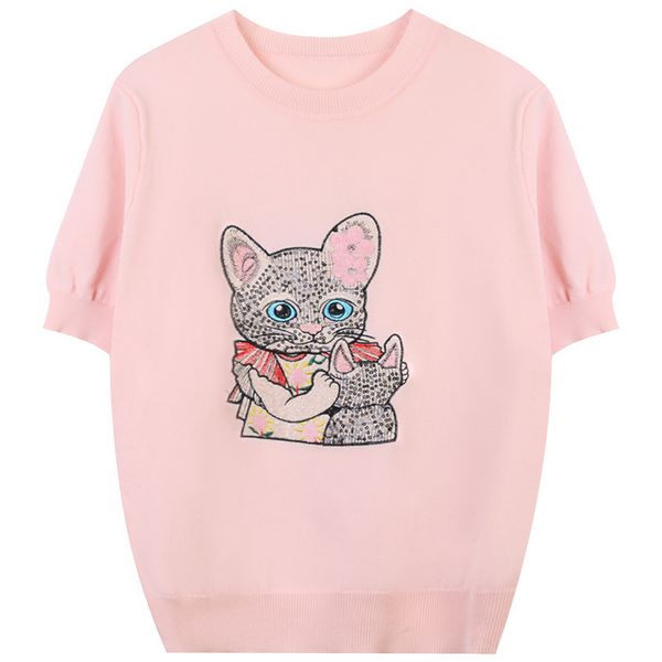 213 2022 milan runway spring summer brand same style sweater long sleeve crew neck pink pullover womens mingmei, White;black
213 2022 milan runway spring summer brand same style sweater long sleeve crew neck pink pullover womens mingmei, White;black