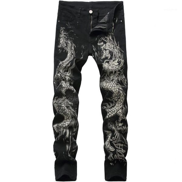 fashion dragon printed jeans design mens denim pants men's original brand casual cotton slim pencil pants male black jeans1, Blue
fashion dragon printed jeans design mens denim pants men's original brand casual cotton slim pencil pants male black jeans1, Blue
