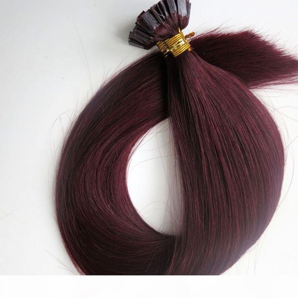 150g 1set=150strands pre bonded flat tip hair extensions 18 20 22 24inch #99j red wine brazilian indian remy keratin human hair, Black
150g 1set=150strands pre bonded flat tip hair extensions 18 20 22 24inch #99j red wine brazilian indian remy keratin human hair, Black