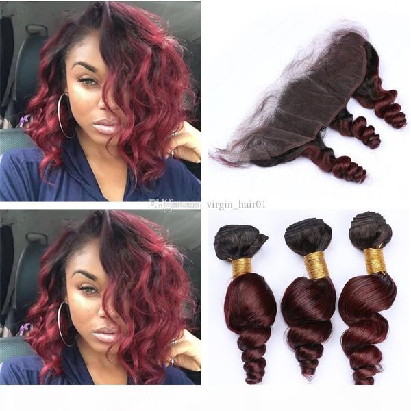 99j ombre loose wave bundles with closure 2 tone 1b 99j brazilian human hair bundles with closure wine red burgundy ombre wavy closure, Black;brown
99j ombre loose wave bundles with closure 2 tone 1b 99j brazilian human hair bundles with closure wine red burgundy ombre wavy closure, Black;brown
