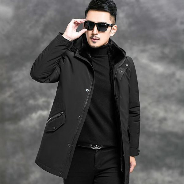 men's leather & faux 2021 parka winter jacket real coat men mink collar natural fur liner warm parkas man 4556 kj2980, Black
men's leather & faux 2021 parka winter jacket real coat men mink collar natural fur liner warm parkas man 4556 kj2980, Black