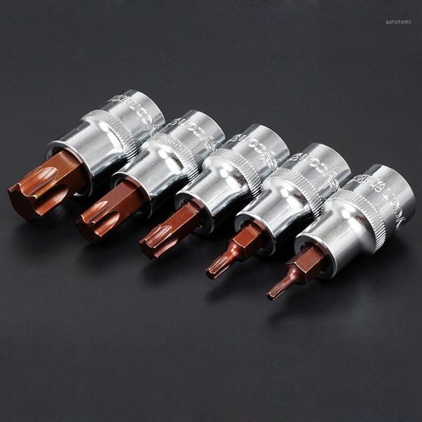 5pcs/set 1/2" torx screwdriver bit set drive socket head screwdriver material hand tool set t10 t20 t30 t40 t501
5pcs/set 1/2" torx screwdriver bit set drive socket head screwdriver material hand tool set t10 t20 t30 t40 t501