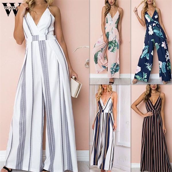 womail bodysuit women summer sleeveless strip jumpsuit print strappy holiday long playsuits trouser fashion f28 201007, Black;white
womail bodysuit women summer sleeveless strip jumpsuit print strappy holiday long playsuits trouser fashion f28 201007, Black;white