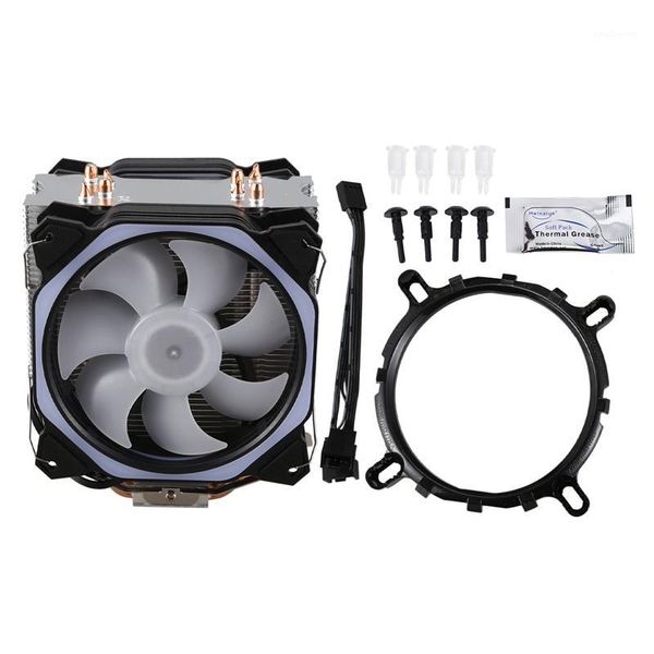 fans & coolings xueyufengshen cpu cooler 4 pure copper two 12cm heat pipe cooling tower system 12cmcpu fan radiator foramd i1