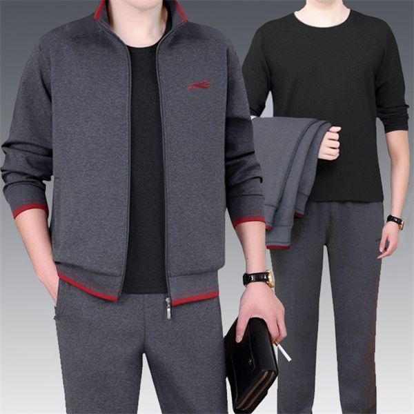 men's sportswear sets 2020 autumn casual tracksuit men 3 piece sweatshirt dad sweatpants set suit male survetement homme -5xl 1022, Gray
men's sportswear sets 2020 autumn casual tracksuit men 3 piece sweatshirt dad sweatpants set suit male survetement homme -5xl 1022, Gray
