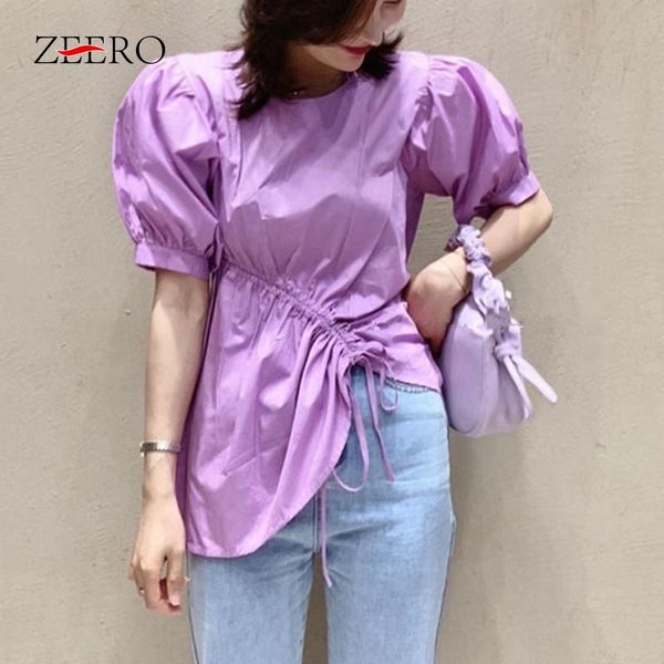 korean women vintage drawstring ruched lace up puff sleeve asymmetric blouse shirts summer female elegant white blusas mujer
korean women vintage drawstring ruched lace up puff sleeve asymmetric blouse shirts summer female elegant white blusas mujer