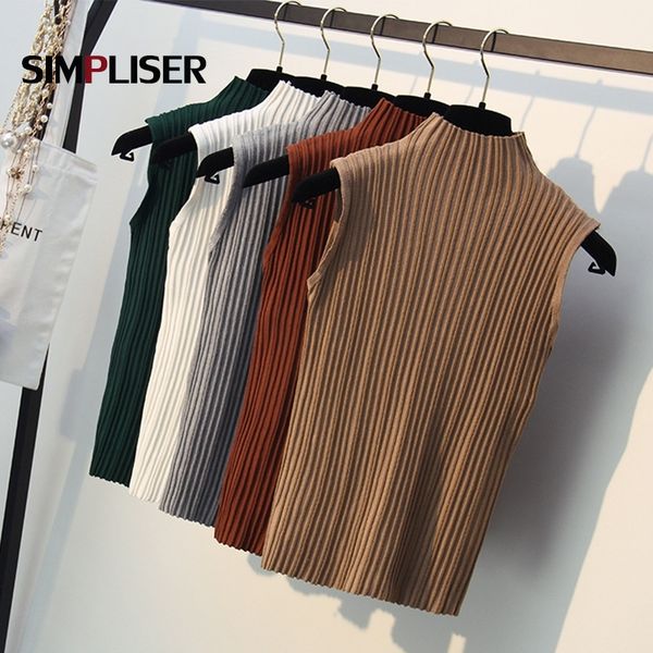 women knitting vest sleeveless turtleneck pullovers female knitted summer thin sweaters white black green cool tees y201128
women knitting vest sleeveless turtleneck pullovers female knitted summer thin sweaters white black green cool tees y201128
