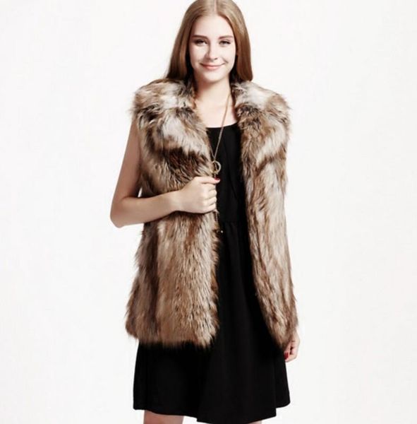 2019 vetement winter women's faux fur coat turn-down fur collar vest furry jacket plus size furry vest europe coat aw3181, Black
2019 vetement winter women's faux fur coat turn-down fur collar vest furry jacket plus size furry vest europe coat aw3181, Black