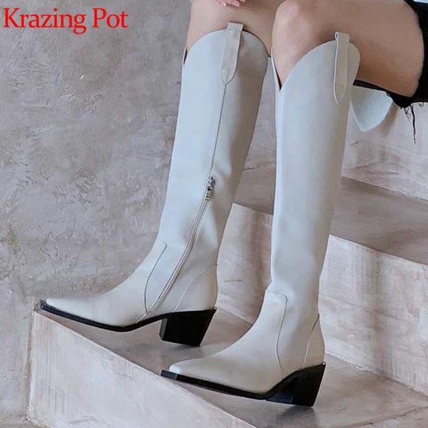 krazing pot 2020 new arrival cow leather keep warm long boots little square toe high heels gladiator design knee-high boots l37, Black
krazing pot 2020 new arrival cow leather keep warm long boots little square toe high heels gladiator design knee-high boots l37, Black