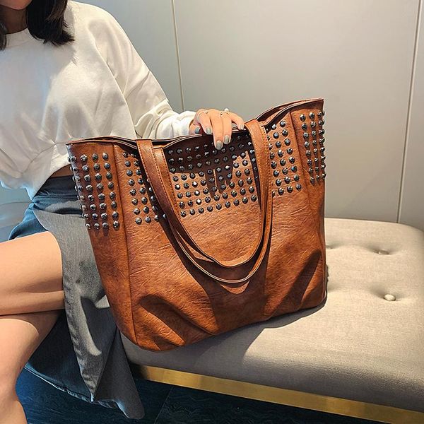 fashion rivet shoulder bags for women leather luxury handbags women bags designer ladies hand bag big totes handle
fashion rivet shoulder bags for women leather luxury handbags women bags designer ladies hand bag big totes handle