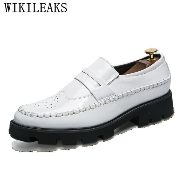 platform men shoes italian casual shoes male brogue oxford for men patent leather formal wedding dress, Black
platform men shoes italian casual shoes male brogue oxford for men patent leather formal wedding dress, Black