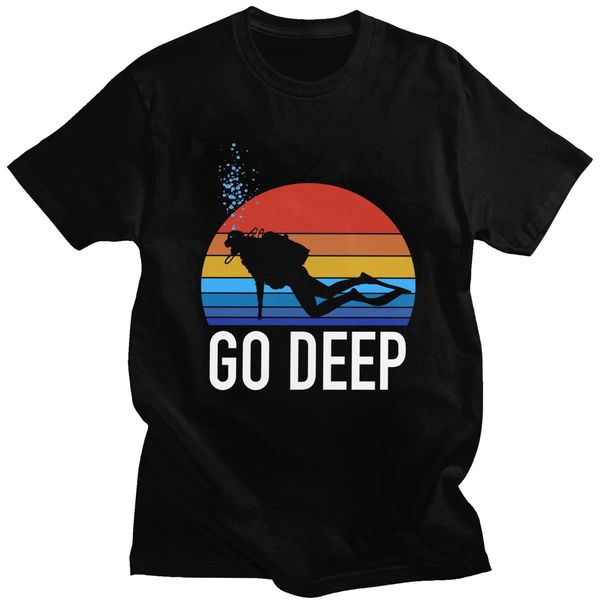 спорт ретро скубадайвинг tshirt мужчина soft cotton top go deep diver tee рубашка o-образный вырез с коротким рукавом ocean dive приключение
спорт ретро скубадайвинг tshirt мужчина soft cotton top go deep diver tee рубашка o-образный вырез с коротким рукавом ocean dive приключение