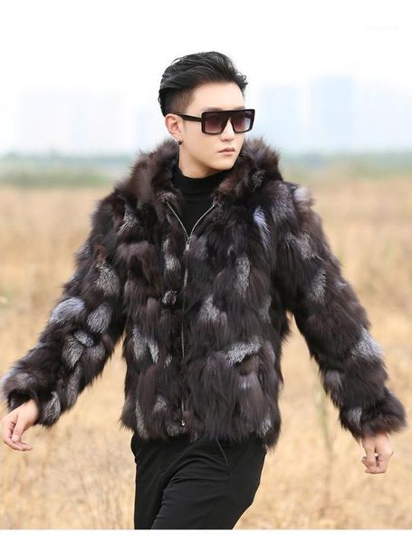 real genunie natural fur coat with hood men's fashion jacket warm winter custom any size1, Black
real genunie natural fur coat with hood men's fashion jacket warm winter custom any size1, Black