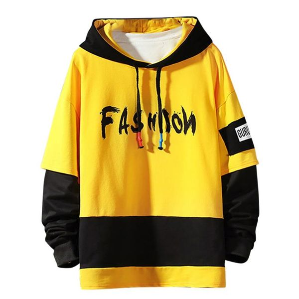 pullover hoodies men's casual fashion printing patchwork hoodie long sleeves sweatershirt autumn winter streetwear hoody, Black
pullover hoodies men's casual fashion printing patchwork hoodie long sleeves sweatershirt autumn winter streetwear hoody, Black
