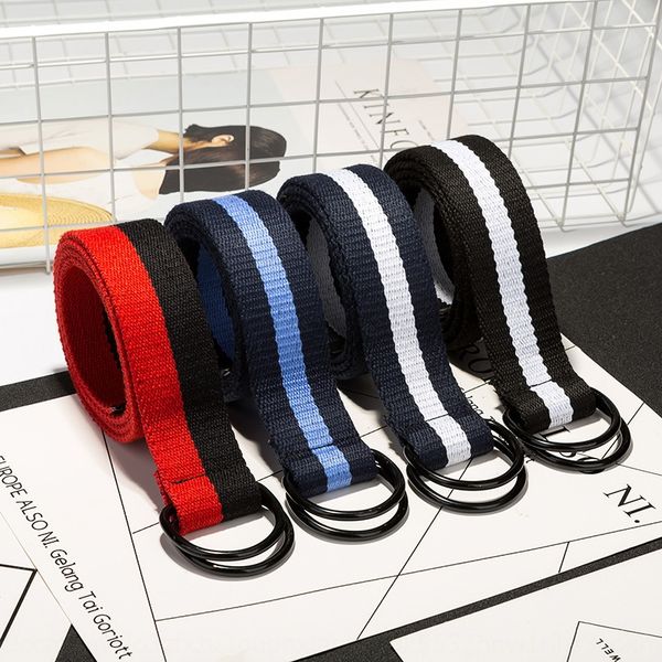 n new men's and women's candy color sports canvas candy canvas double ringlengthened woven cloth belt plus size belt ueuoz, Black;brown
n new men's and women's candy color sports canvas candy canvas double ringlengthened woven cloth belt plus size belt ueuoz, Black;brown