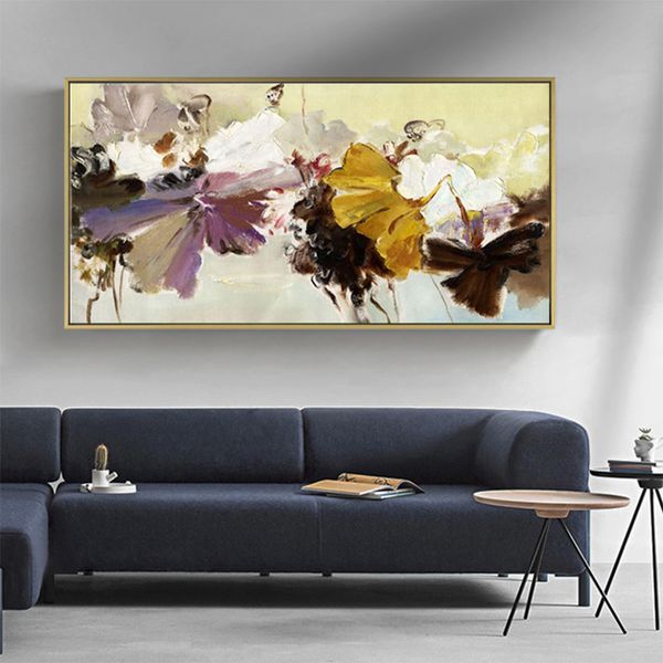 modern abstract hand painted flowers oil painting on canvas posters and prints cuadro wall art pictures for living room-70x140cm
modern abstract hand painted flowers oil painting on canvas posters and prints cuadro wall art pictures for living room-70x140cm