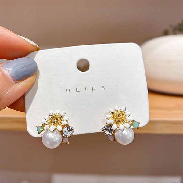 stud earrings for womenoil drop painted sweet flowers crystal simple jewelry wholesale, Golden;silver
stud earrings for womenoil drop painted sweet flowers crystal simple jewelry wholesale, Golden;silver