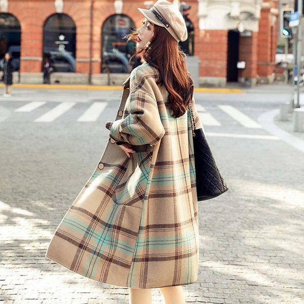 popular coat women's middle and long style autumn and winter thickened popular thin plaid fashion worsted coat woman1, Black
popular coat women's middle and long style autumn and winter thickened popular thin plaid fashion worsted coat woman1, Black