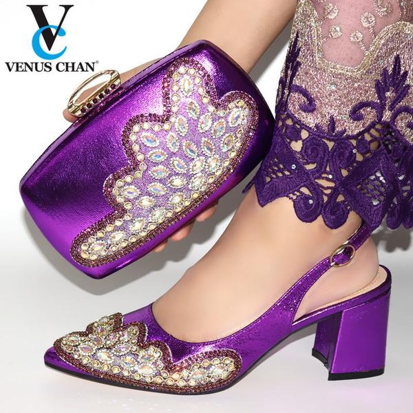 purple african ladies matching shoe and bag material with crystal italian shoes and bags set for party women shoe bag, Black
purple african ladies matching shoe and bag material with crystal italian shoes and bags set for party women shoe bag, Black