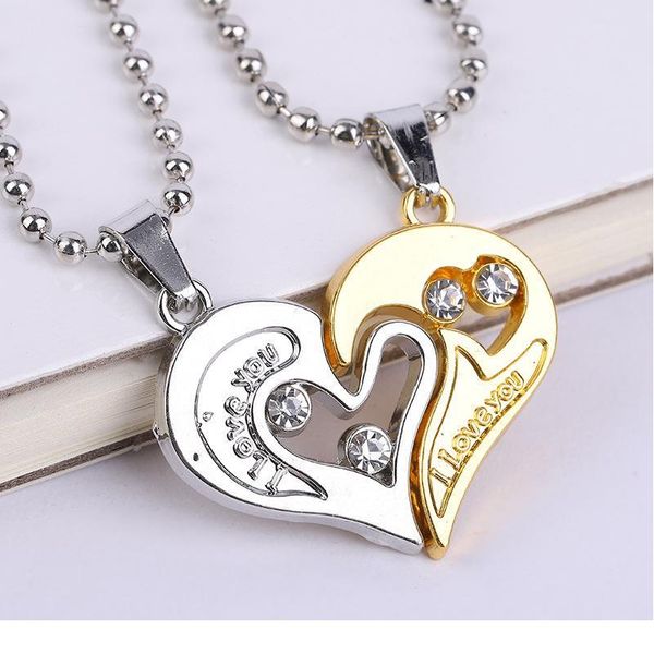 2 pcs friends necklace women men chains jewelry pendant couples paired nletter pendants lovers valentin qylzce, Black
2 pcs friends necklace women men chains jewelry pendant couples paired nletter pendants lovers valentin qylzce, Black