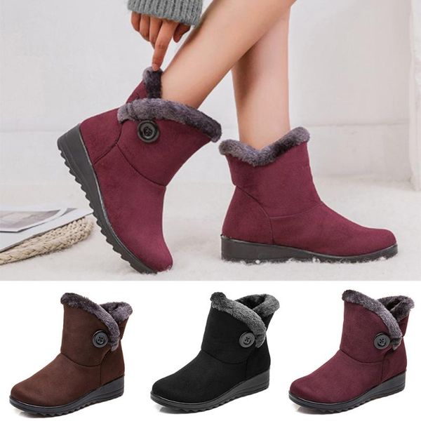 boots winter snow faux leather women waterproof warm plush ankle flat shoes woman low-heeled female q30, Black
boots winter snow faux leather women waterproof warm plush ankle flat shoes woman low-heeled female q30, Black