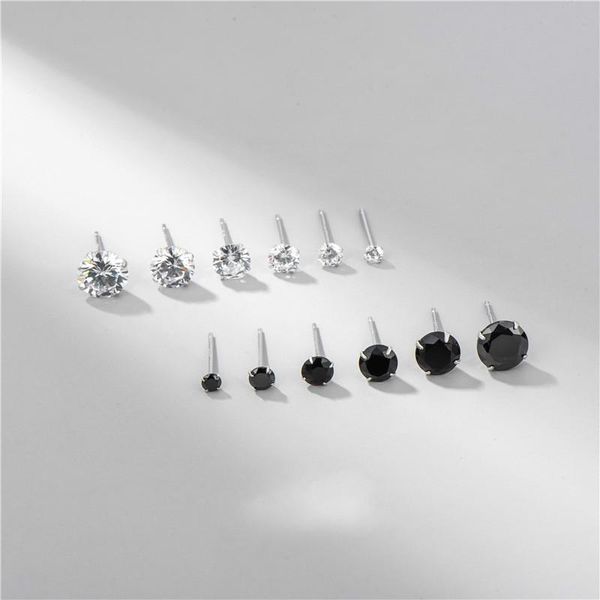 stud sodrov sterling silver 925 simple black and white zircon ear studs women jewelry earrings men, Golden;silver
stud sodrov sterling silver 925 simple black and white zircon ear studs women jewelry earrings men, Golden;silver