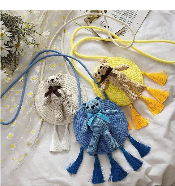 new tassels shoulder bags straw plaited pack shoulder portable round magnetic buckle bear doll pockets
new tassels shoulder bags straw plaited pack shoulder portable round magnetic buckle bear doll pockets