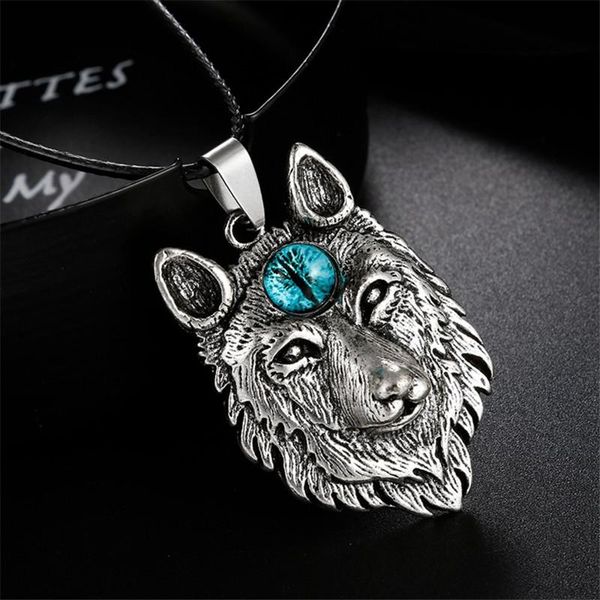 Fashion For Women Men Tibetan Silver Eye of Devil Wolf Pendant Necklace Power Norse Viking Amulet Animal Head Necklaces Jewelry
Fashion For Women Men Tibetan Silver Eye of Devil Wolf Pendant Necklace Power Norse Viking Amulet Animal Head Necklaces Jewelry