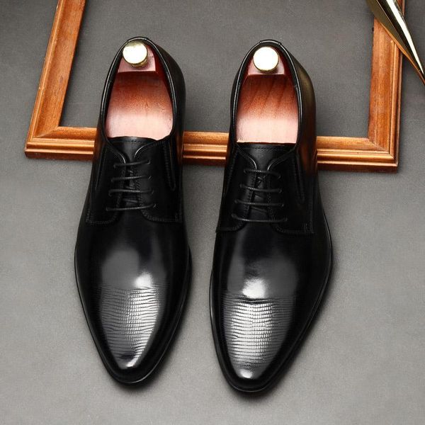 handmade lace up pointed toe wrinkle decoration genuine leather men dress formal shoes evening party wedding oxfords shoes g53, Black
handmade lace up pointed toe wrinkle decoration genuine leather men dress formal shoes evening party wedding oxfords shoes g53, Black