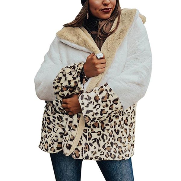 2020 new women autumn/winter thick coats fashion lapel plush leopard printed jacket female long sleeve patchwork, Black;brown
2020 new women autumn/winter thick coats fashion lapel plush leopard printed jacket female long sleeve patchwork, Black;brown