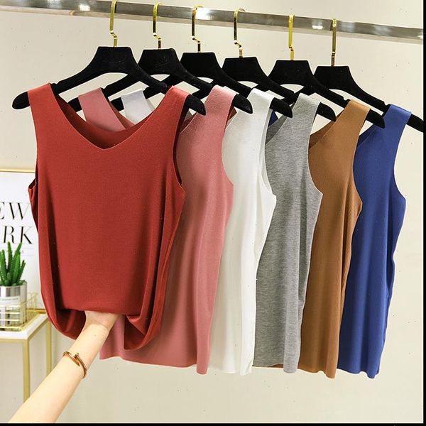 2021 summer new thread v neck tank women korean comfortable and soft bottoming vest sleeveless top, White
2021 summer new thread v neck tank women korean comfortable and soft bottoming vest sleeveless top, White