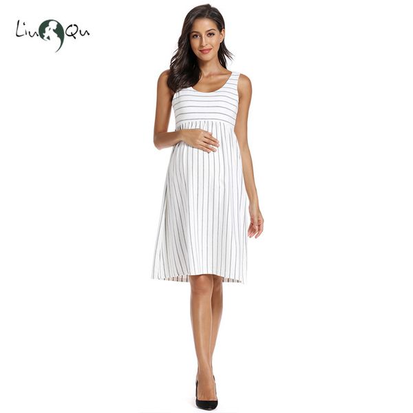 women summer sleeveless maternity dress pregancy tank scoop neck striped mama clothes casual knee length for baby shower
women summer sleeveless maternity dress pregancy tank scoop neck striped mama clothes casual knee length for baby shower
