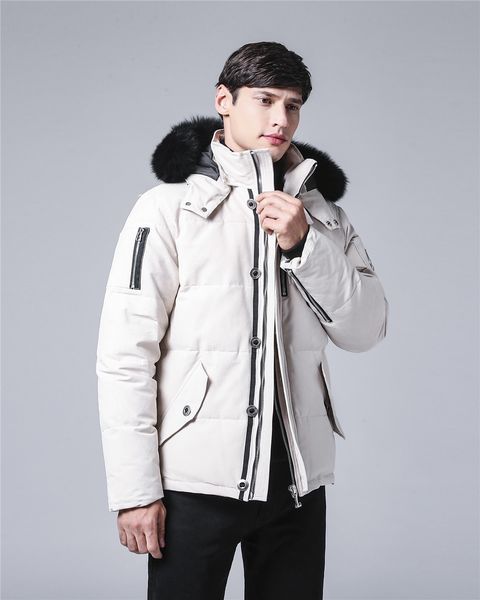 3q down jacket with fur collar couples style modified waterproof fabrics the arm with silver scissors, Black
3q down jacket with fur collar couples style modified waterproof fabrics the arm with silver scissors, Black