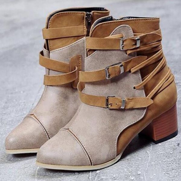 new personality woman snow boots women single shoes fashion thick with high heel belt buckle short boots zapatos de mujer sy721, Black
new personality woman snow boots women single shoes fashion thick with high heel belt buckle short boots zapatos de mujer sy721, Black