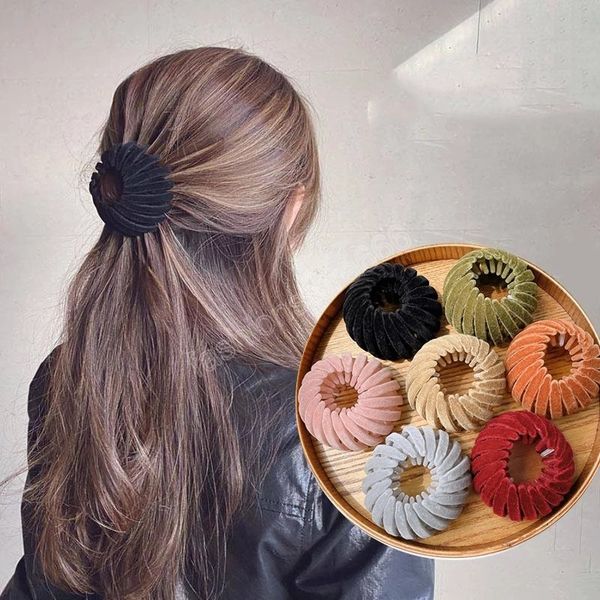 fashion women bun hair claw clamps horsetail buckle hair clip bird nest expanding hair accessories female ponytail holder, Slivery;golden
fashion women bun hair claw clamps horsetail buckle hair clip bird nest expanding hair accessories female ponytail holder, Slivery;golden