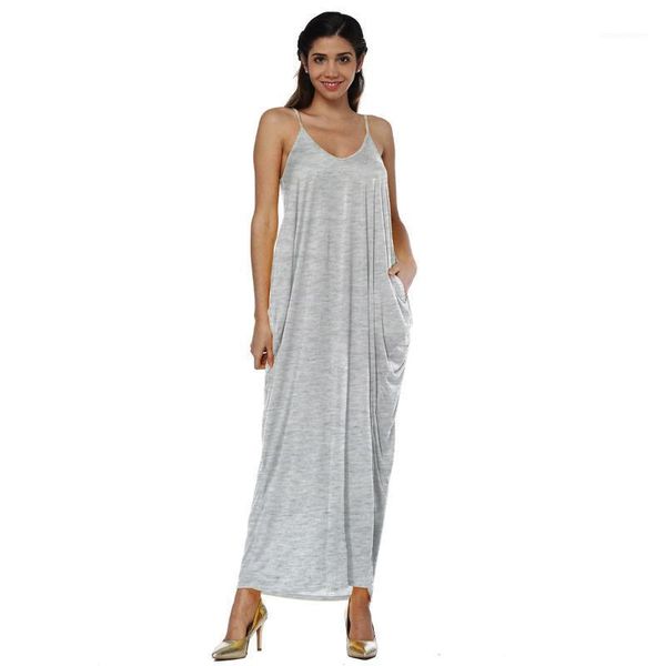 irregular sling dress beach low cut one piece female clothing women long dresses summer deep v-neck, Black;gray 
irregular sling dress beach low cut one piece female clothing women long dresses summer deep v-neck, Black;gray