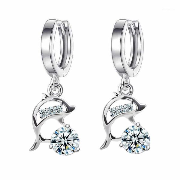 cubic zirconia long cute dolphin earrings fashion rhinestone ear jewelry party girlfriend valentine's day gift1, Silver
cubic zirconia long cute dolphin earrings fashion rhinestone ear jewelry party girlfriend valentine's day gift1, Silver