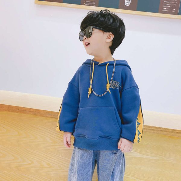 new boys' 2020 hooded autumn sweater children's pullover, Black
new boys' 2020 hooded autumn sweater children's pullover, Black