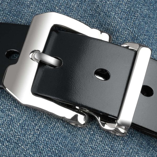 stainless steel belt, men's leather head, pure cow leather, pin buckle, business leisure, middle-aged and personalized jeans belt, Black;brown
stainless steel belt, men's leather head, pure cow leather, pin buckle, business leisure, middle-aged and personalized jeans belt, Black;brown