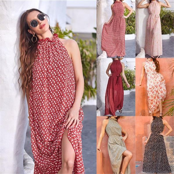fashion sleeveless floral dot print summer maxi dress o-neck loose printed long dresses women round neck casual holiday dress1, Black;gray
fashion sleeveless floral dot print summer maxi dress o-neck loose printed long dresses women round neck casual holiday dress1, Black;gray